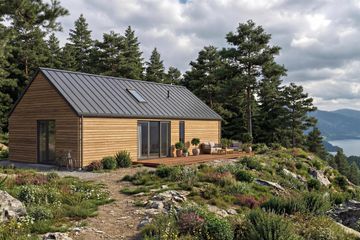 Projekt domu Chata 2 XL - parterowy dom o powierzchni 91,56 m², dach dwuspadowy - ujęcie 9