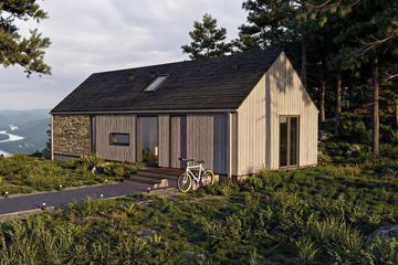 Projekt domu Chata 2 XL - parterowy dom o powierzchni 91,56 m², dach dwuspadowy - ujęcie 10