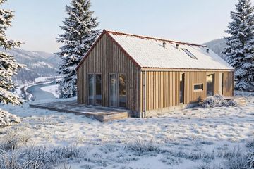Projekt domu Chata 2 XL - parterowy dom o powierzchni 91,56 m², dach dwuspadowy - ujęcie 12