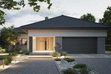 Projekt domu NewHouse 767 w1 - parterowy dom o powierzchni 153,15 m², dach namiotowy - ujęcie 4