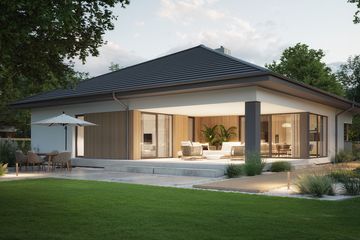 Projekt domu NewHouse 767 w1 - parterowy dom o powierzchni 153,15 m², dach namiotowy - ujęcie 5
