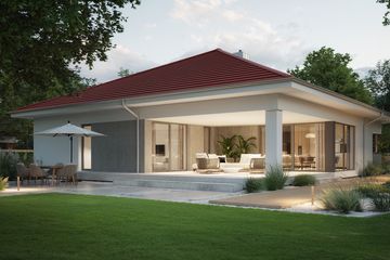 Projekt domu NewHouse 767 w1 red - parterowy dom o powierzchni 153,15 m², dach kopertowy - ujęcie 8
