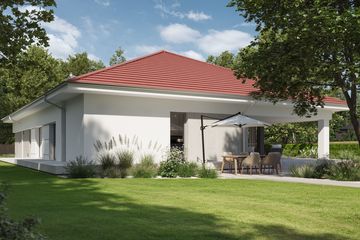 Projekt domu NewHouse 767 w1 red - parterowy dom o powierzchni 153,15 m², dach kopertowy - ujęcie 15