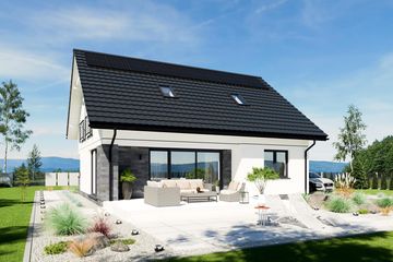 Projekt domu N50-BG - parterowy z poddaszem dom o powierzchni 119,04 m², dach dwuspadowy - ujęcie 8