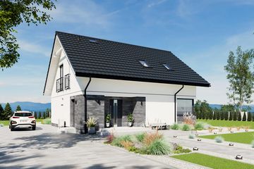 Projekt domu N50-BG - parterowy z poddaszem dom o powierzchni 119,04 m², dach dwuspadowy - ujęcie 10