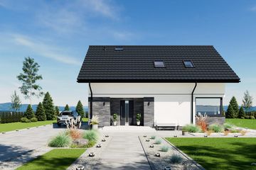 Projekt domu N50-BG - parterowy z poddaszem dom o powierzchni 119,04 m², dach dwuspadowy - ujęcie 11