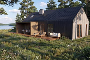 Projekt domu Zorza XL - parterowy dom o powierzchni 91,28 m², dach dwuspadowy - ujęcie 9