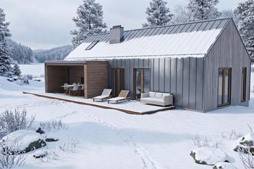 Projekt domu Zorza XL - murowany - parterowy dom o powierzchni 90,21 m², dach dwuspadowy - ujęcie 10