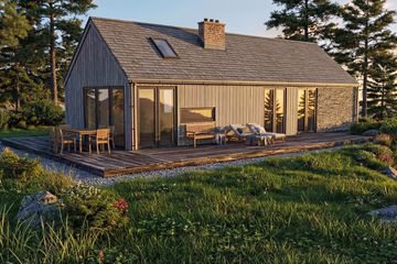 Projekt domu Chata XL - murowany - parterowy dom o powierzchni 90,21 m², dach dwuspadowy - ujęcie 4