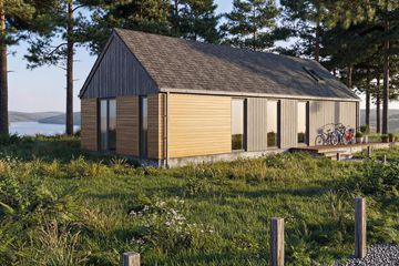 Projekt domu Chata XL - murowany - parterowy dom o powierzchni 90,21 m², dach dwuspadowy - ujęcie 5