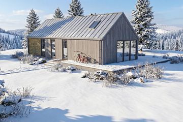 Projekt domu Chata XL - murowany - parterowy dom o powierzchni 90,21 m², dach dwuspadowy - ujęcie 9