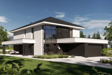 Projekt domu HomeKoncept 140 - z pełnym piętrem dom o powierzchni 175,83 m², dach kopertowy - ujęcie 2