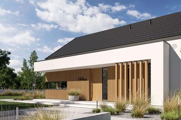 Projekt domu HomeKoncept 144 wariant 02 - parterowy dom o powierzchni 107,14 m², dach dwuspadowy - ujęcie 7