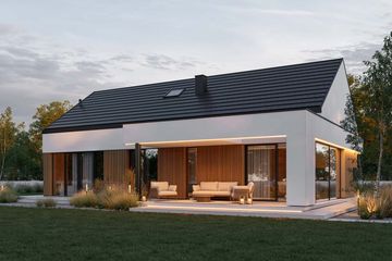 Projekt domu HomeKoncept 144 wariant 02 - parterowy dom o powierzchni 107,14 m², dach dwuspadowy - ujęcie 18