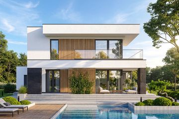 Projekt domu Perfetto 2 modern - z pełnym piętrem dom o powierzchni 158,67 m², dach płaski - ujęcie 4