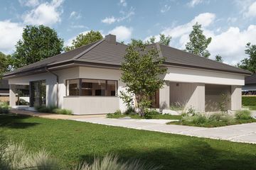 Projekt domu NewHouse 767 - parterowy dom o powierzchni 139,12 m², dach namiotowy - ujęcie 2