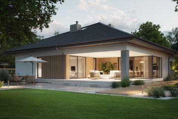 Projekt domu NewHouse 767 - parterowy dom o powierzchni 139,12 m², dach namiotowy - ujęcie 9