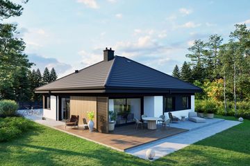 Projekt domu Flo IV - parterowy dom o powierzchni 102,60 m², dach kopertowy - ujęcie 10