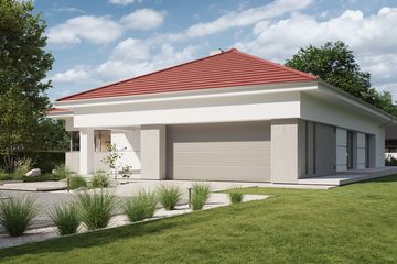 Projekt domu NewHouse 767 red - parterowy dom o powierzchni 139,12 m², dach namiotowy - ujęcie 19