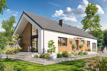 Projekt domu Granero OZE - parterowy dom o powierzchni 98 m², dach dwuspadowy - ujęcie 6