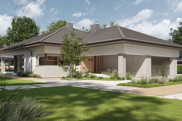 Projekt domu NewHouse 767 w2 - parterowy dom o powierzchni 153,79 m², dach namiotowy - ujęcie 10