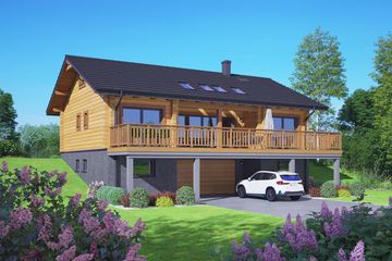 Projekt domu Antonowo dw 9 - parterowy dom o powierzchni 90,23 m², dach dwuspadowy - ujęcie 2