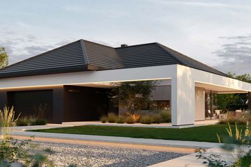 Projekt domu HomeKoncept 138 wariant 01 - parterowy dom o powierzchni 138,17 m², dach kopertowy - ujęcie 5