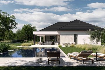 Projekt domu HomeKoncept 138 wariant 01 - parterowy dom o powierzchni 138,17 m², dach kopertowy - ujęcie 17