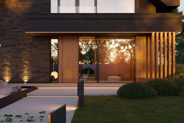 Projekt domu HomeKoncept 166 G2 wariant 02 - parterowy z poddaszem dom o powierzchni 168,92 m², dach dwuspadowy - ujęcie 3
