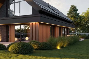 Projekt domu HomeKoncept 166 G2 wariant 02 - parterowy z poddaszem dom o powierzchni 168,92 m², dach dwuspadowy - ujęcie 7