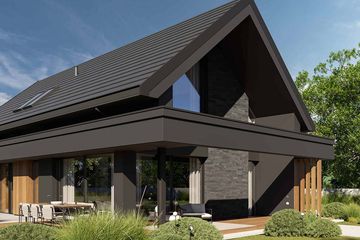 Projekt domu HomeKoncept 166 G2 wariant 02 - parterowy z poddaszem dom o powierzchni 168,92 m², dach dwuspadowy - ujęcie 12