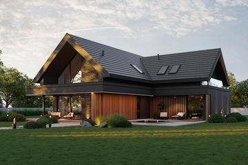 Projekt domu HomeKoncept 166 G2 wariant 02 - parterowy z poddaszem dom o powierzchni 168,92 m², dach dwuspadowy - ujęcie 18