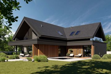 Projekt domu HomeKoncept 166 G2 wariant 02 - parterowy z poddaszem dom o powierzchni 168,92 m², dach dwuspadowy - ujęcie 19