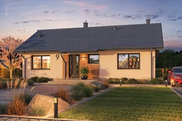 Projekt domu Tracja 9 B - parterowy dom o powierzchni 79,27 m², dach dwuspadowy - ujęcie 7