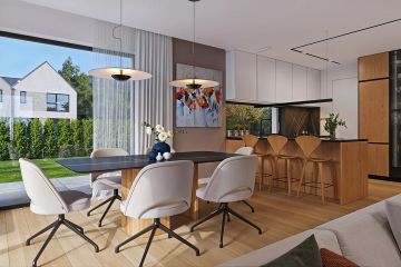 Projekt domu Amber 5 - parterowy z poddaszem dom o powierzchni 144,73 m², dach dwuspadowy - ujęcie 15