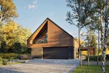 Projekt domu Nikolas III G2 (wersja B) energo plus - parterowy z poddaszem dom o powierzchni 189,23 m², dach dwuspadowy - ujęcie 3