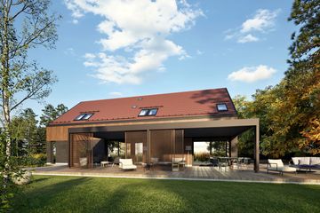 Projekt domu Nikolas III G2 (wersja B) energo plus - parterowy z poddaszem dom o powierzchni 189,23 m², dach dwuspadowy - ujęcie 5