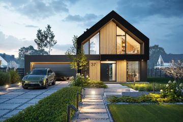 Projekt domu Amber 5 b - parterowy z poddaszem dom o powierzchni 140,95 m², dach dwuspadowy - ujęcie 5