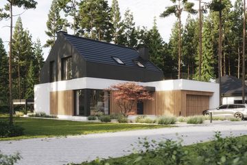 Projekt domu NewHouse 786 - parterowy z poddaszem dom o powierzchni 137,39 m², dach dwuspadowy - ujęcie 3