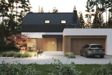 Projekt domu NewHouse 786 - parterowy z poddaszem dom o powierzchni 137,39 m², dach dwuspadowy - ujęcie 6