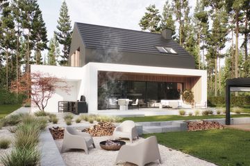 Projekt domu NewHouse 786 - parterowy z poddaszem dom o powierzchni 137,39 m², dach dwuspadowy - ujęcie 11