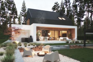 Projekt domu NewHouse 786 - parterowy z poddaszem dom o powierzchni 137,39 m², dach dwuspadowy - ujęcie 12
