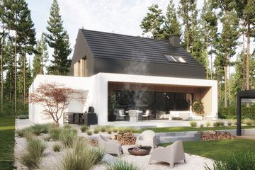 Projekt domu NewHouse 786 - parterowy z poddaszem dom o powierzchni 137,39 m², dach dwuspadowy - ujęcie 13