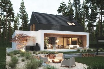 Projekt domu NewHouse 786 - parterowy z poddaszem dom o powierzchni 137,39 m², dach dwuspadowy - ujęcie 14