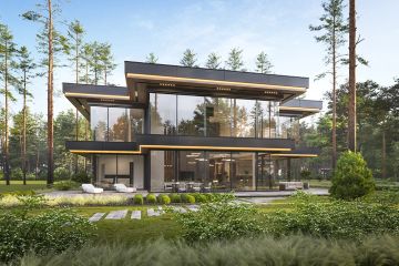 Projekt domu Rezydencja Floryda 3 - z pełnym piętrem dom o powierzchni 755,54 m², dach płaski - ujęcie 5