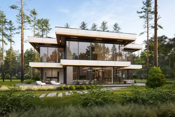 Projekt domu Rezydencja Floryda 3 B - z pełnym piętrem dom o powierzchni 456,22 m², dach płaski - ujęcie 4