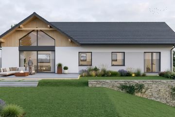 Projekt domu eko Typowy 82 - parterowy dom o powierzchni 140,38 m², dach dwuspadowy - ujęcie 4