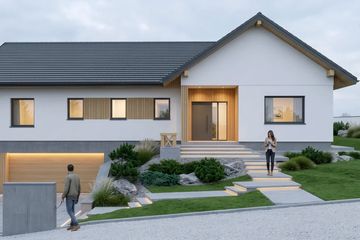Projekt domu eko Typowy 82 - parterowy dom o powierzchni 140,38 m², dach dwuspadowy - ujęcie 9