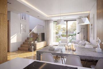 Projekt domu Krajobrazy 124 - parterowy z poddaszem dom o powierzchni 92,96 m², dach dwuspadowy - ujęcie 4