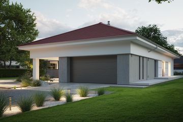 Projekt domu NewHouse 767 w2 red - parterowy dom o powierzchni 153,79 m², dach namiotowy - ujęcie 9
